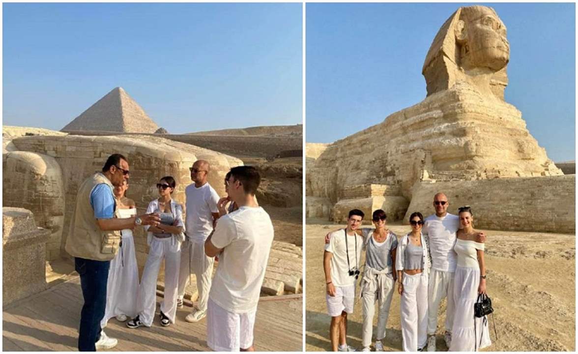 صور - غوارديولا في رحلة سياحية في مصر