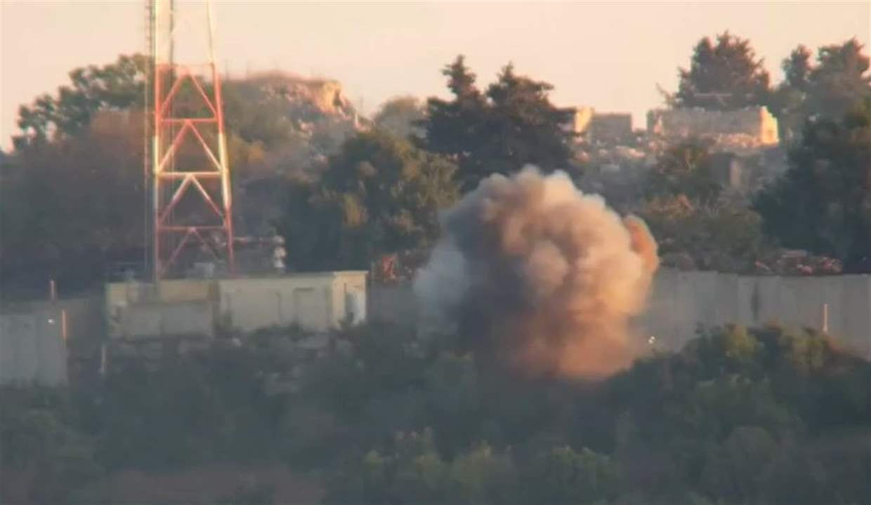  بالفيديو - مشاهد لاستهداف حزب الله دبابة إسرائيلية في تلة الجرداح الحدودية 