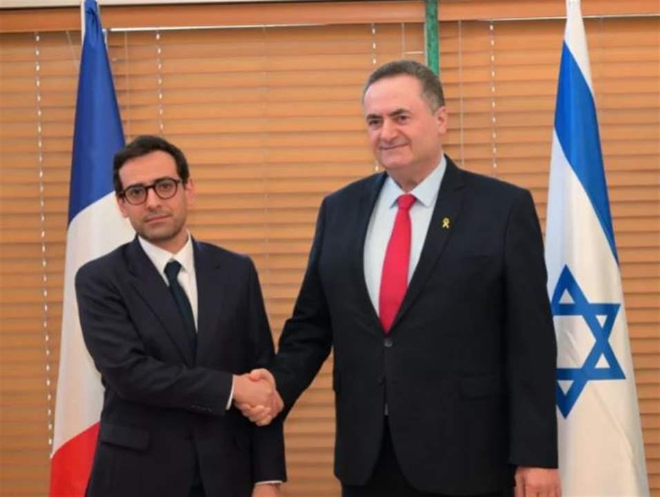  وزير الخارجية الفرنسي من القدس الغربية: نطالب بوقف دائم لإطلاق النار ونرفض التهجير القسري