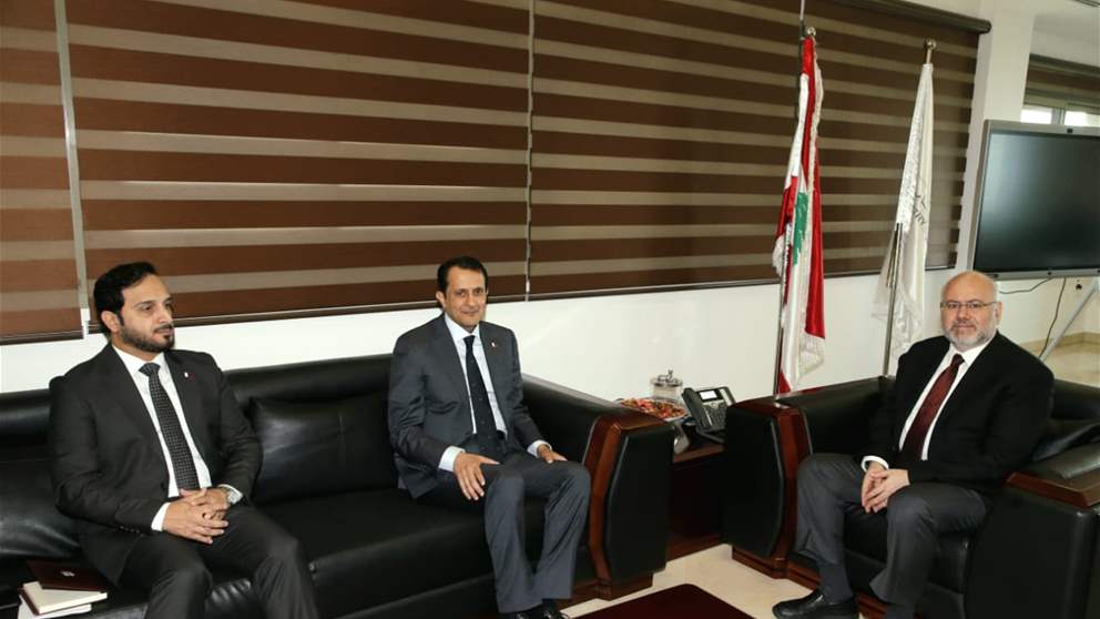السفير القطري إجتمع مع وزير الصحة في زيارة تعارفية.. وبحث في الدعم القطري للبنان 