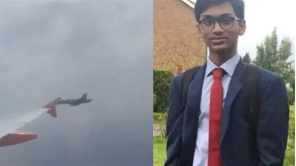 بالفيديو - مقاتلات حربية ترافق طائرة مدنية ... بسبب رسالة من طالب الى اصدقائه