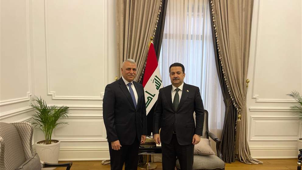 رئيس مجلس الوزراء العراقي استقبل العميد حسن شقير في مكتبه في بغداد