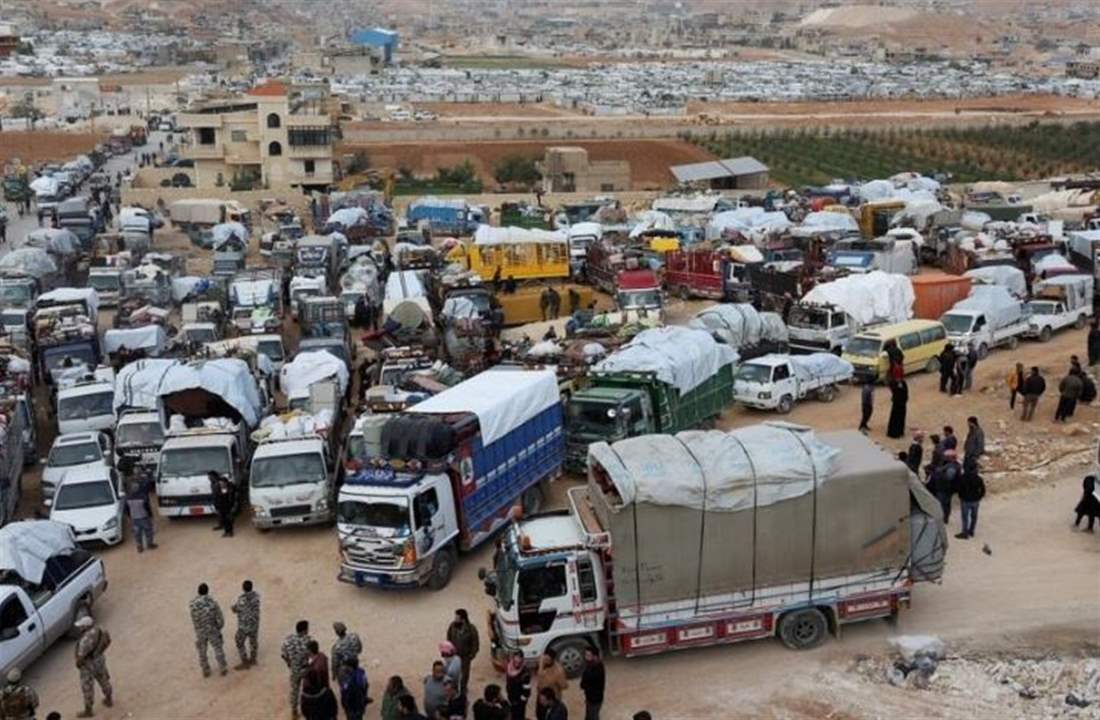  الامن العام بدأ بإجراءاته لتأمين عودة حوالي 320 نازحا سوريا