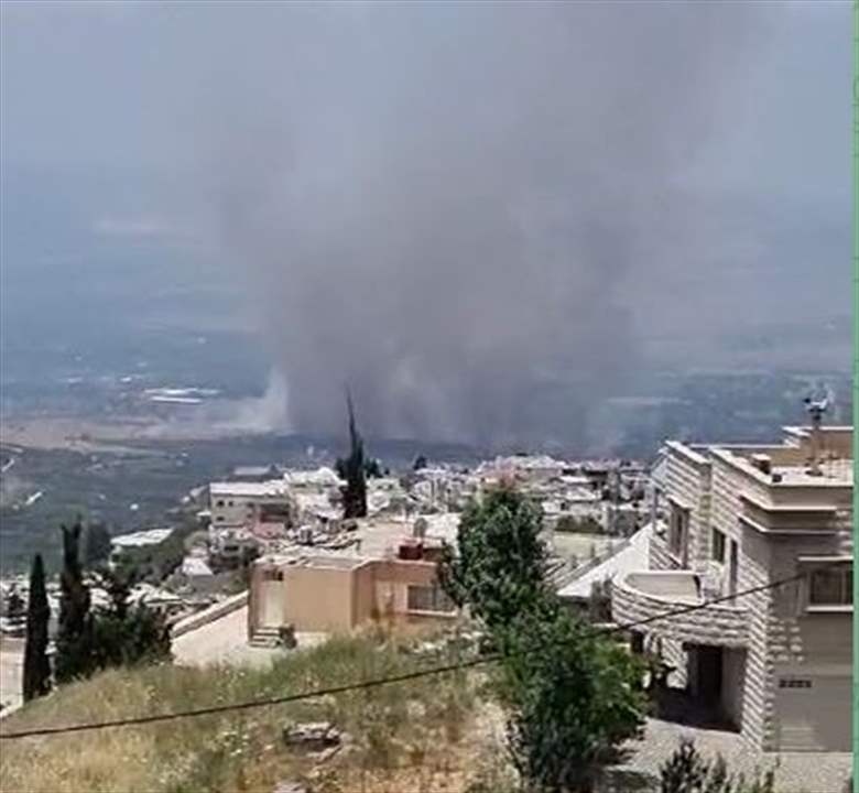 وسائل إعلام الاحتلال:  اندلاع حريق كبير شمال الجولان عقب سقوط عدد من الصواريخ