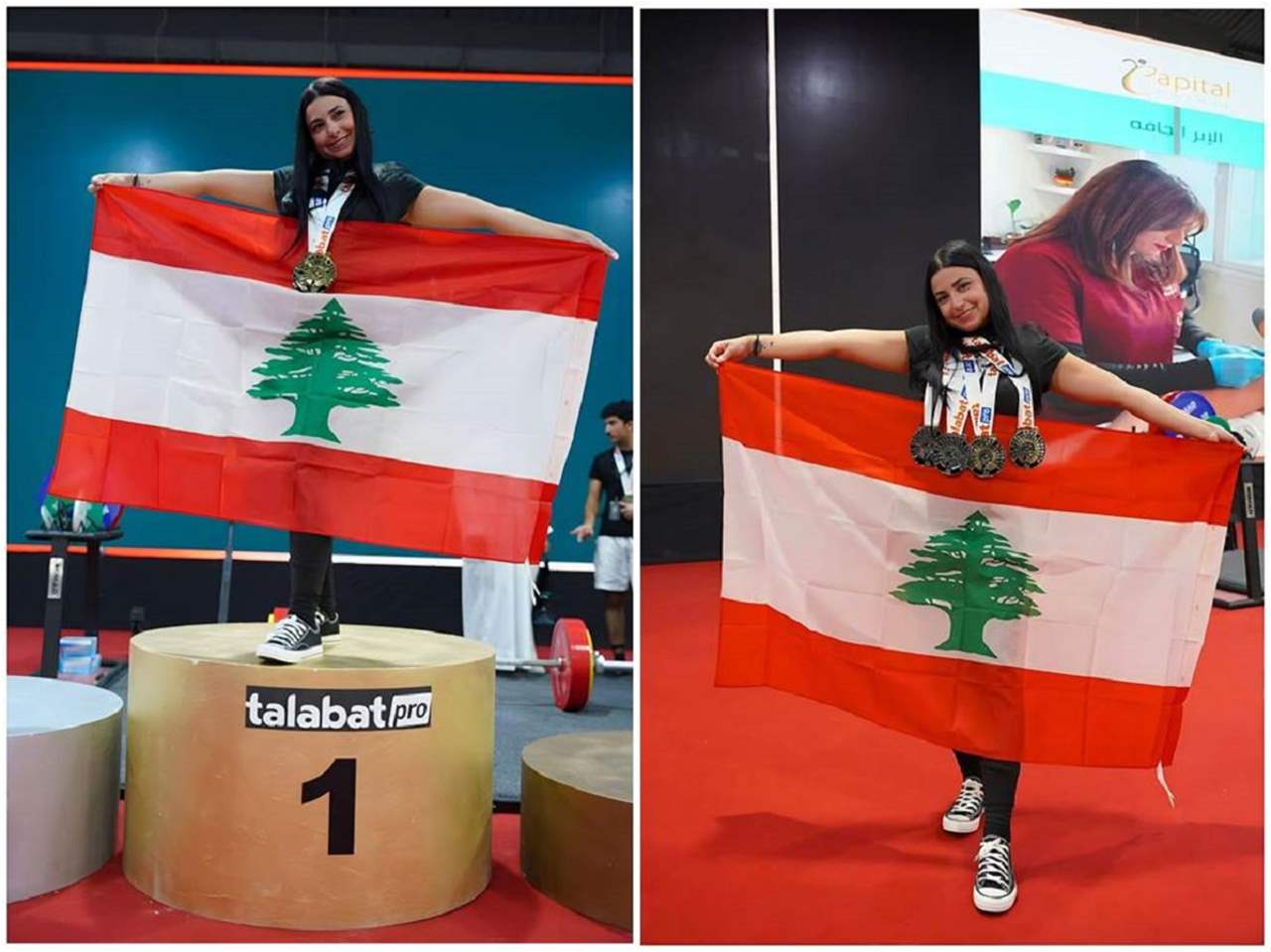 ميدالية ذهبية للبنانية غديّة في &quot;رفع أثقال الكويت&quot;