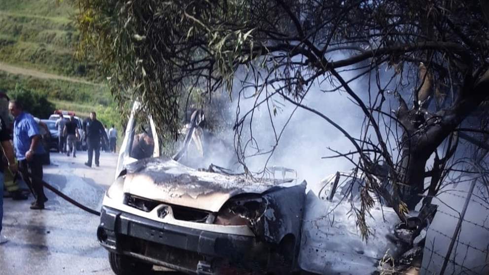بالفيديو - مسيّرة اسرائيلية استهدفت سيارة في بافليه 
