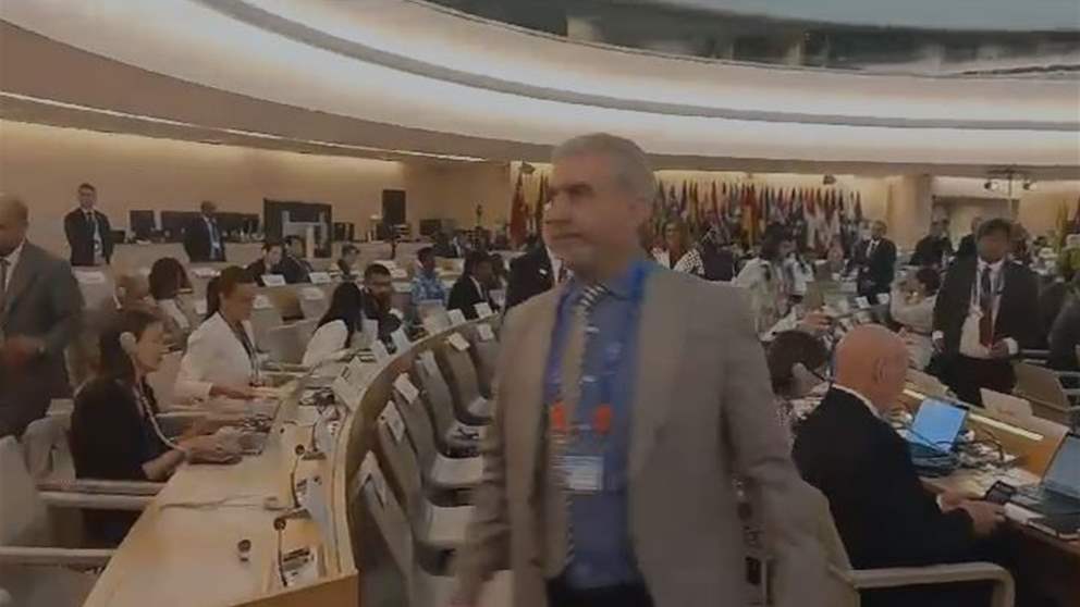بالفيديو - انسحاب وزير العمل مصطفى بيرم والوفد المرافق عند بدء كلمة مندوب "اسرائيل" خلال مؤتمر العمل الدولي في جنيف 