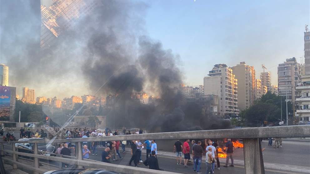 قطع الطريق على جسر الرينغ.. التفاصيل مع مراسل الجديد